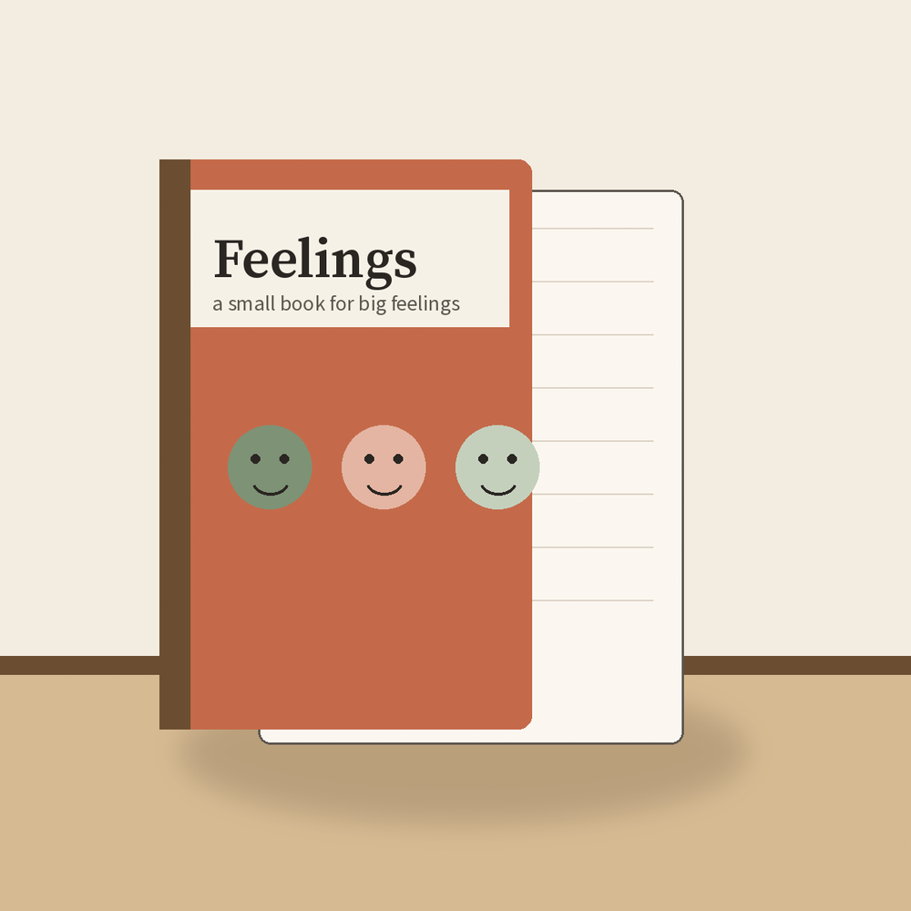 Illustrated feelings book.